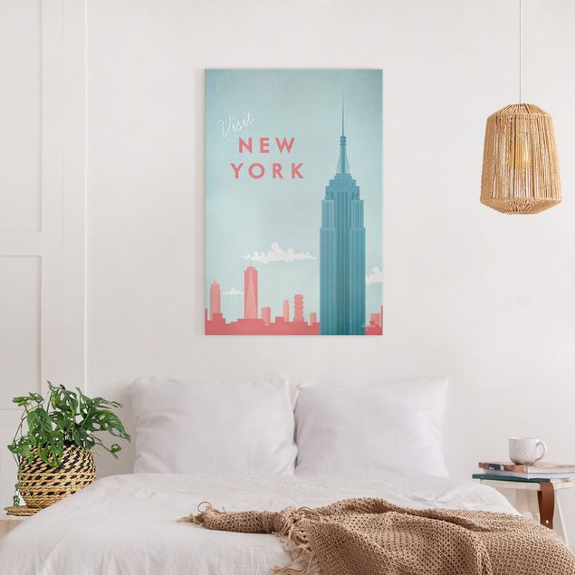 Wanddeko Wohnzimmer Reiseposter - New York