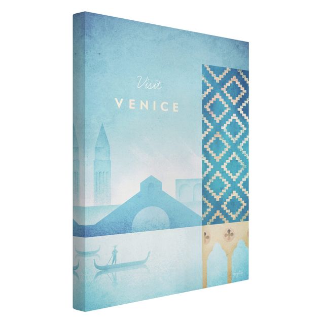 Wanddeko Wohnzimmer Reiseposter - Venedig