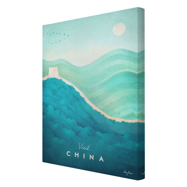 Wanddeko Esszimmer Reiseposter - China