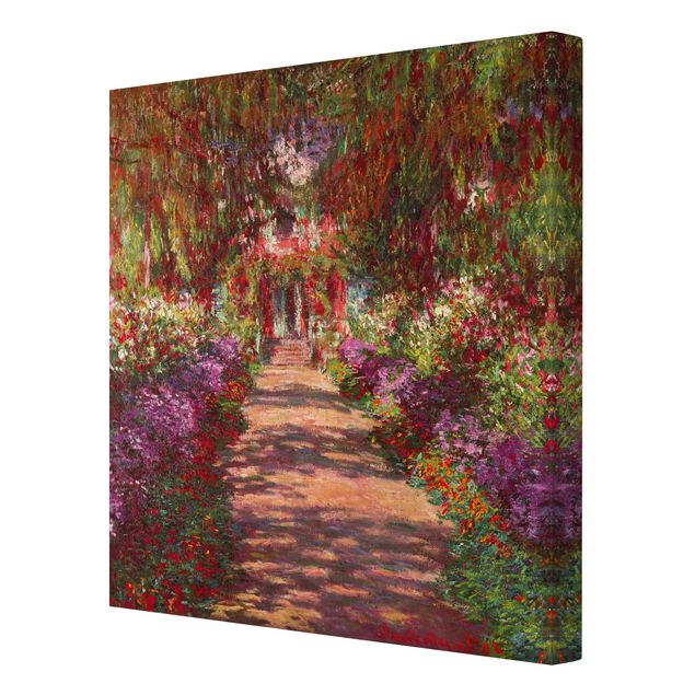 Wanddeko Büro Claude Monet - Weg in Monets Garten in Giverny