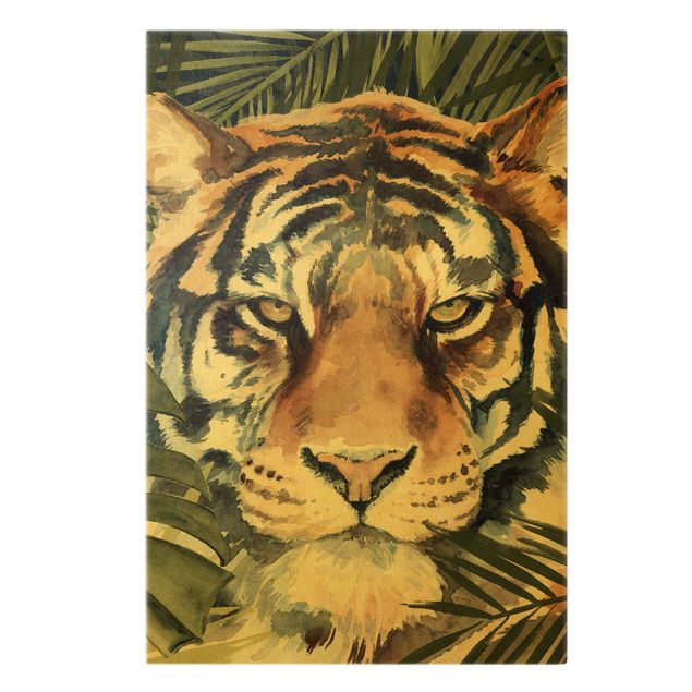 Leiwandbild Katze Tiger im Dschungel