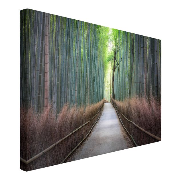 Wanddeko Esszimmer Der Weg durch den Bambus