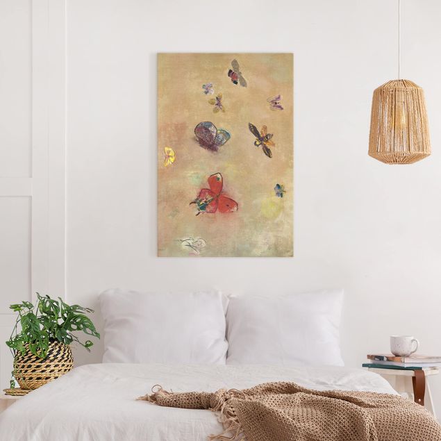 Wanddeko Wohnzimmer Odilon Redon - Bunte Schmetterlinge