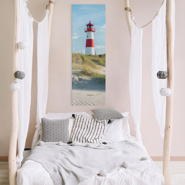 Wanddeko Schlafzimmer Leuchtturm an der Nordsee