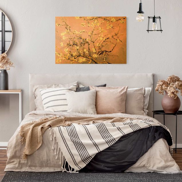 Wanddeko Schlafzimmer Vincent van Gogh - Mandelblüte in altrosa
