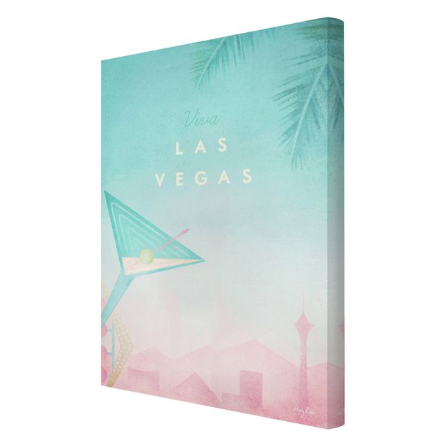 Wanddeko Jugendzimmer Reiseposter - Viva Las Vegas