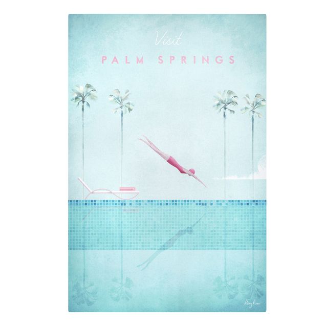 Wanddeko Büro Reiseposter - Palm Springs