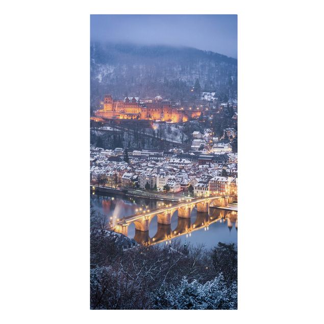 Wanddeko Flur Winterliches Heidelberg