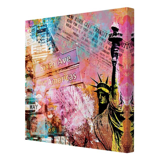 Wanddeko Flur Sixth Avenue New York Collage
