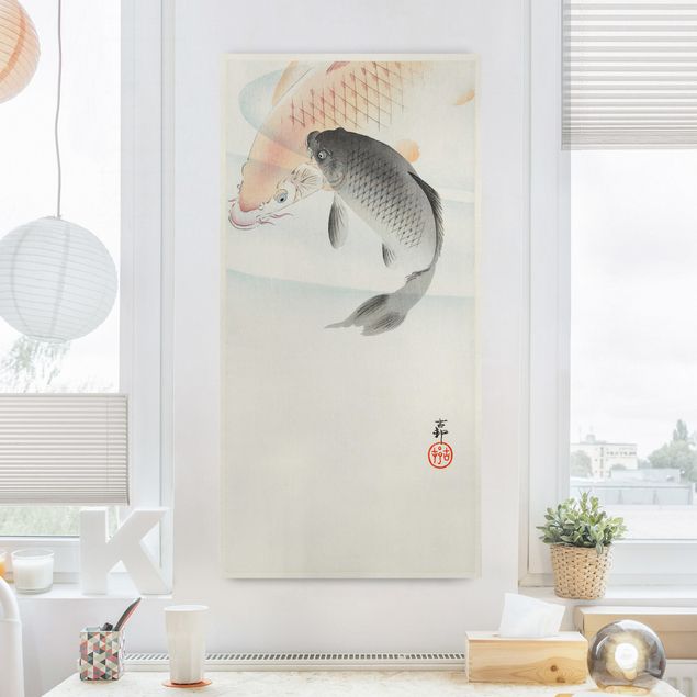 Leinwandbilder Fisch Vintage Illustration Asiatische Fische I