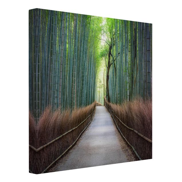 Wanddeko Flur Der Weg durch den Bambus