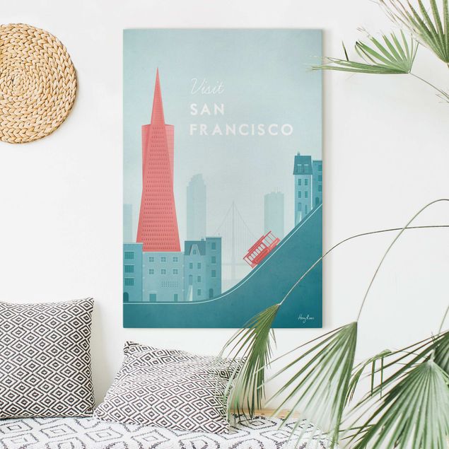 Wanddeko Architektur Reiseposter - San Francisco