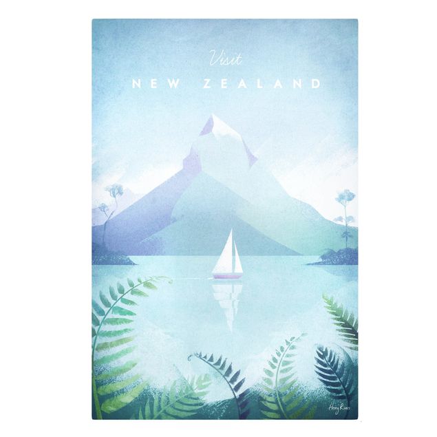 Wanddeko Schlafzimmer Reiseposter - Neuseeland