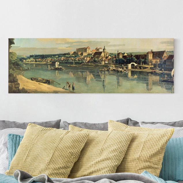 Wanddeko blau Bernardo Bellotto - Blick auf Pirna