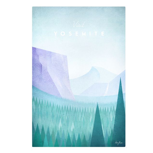 Wanddeko grün Reiseposter - Yosemite Park