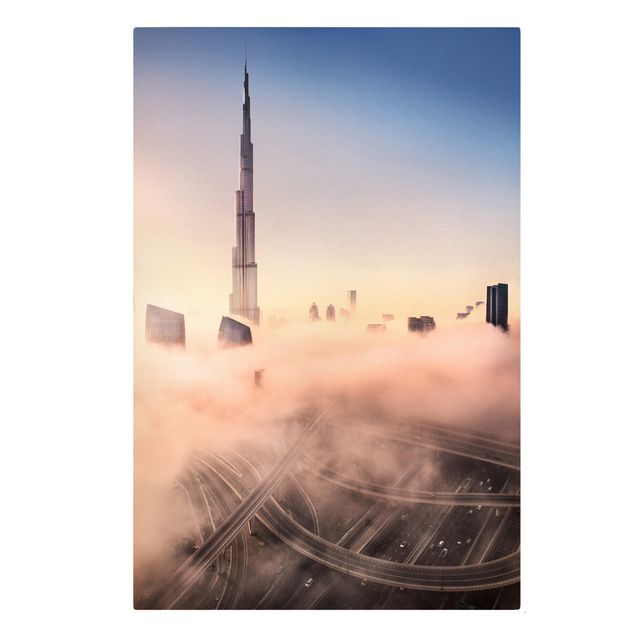 Wanddeko Schlafzimmer Himmlische Skyline von Dubai