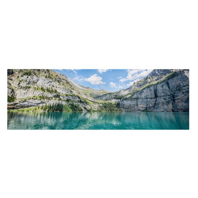 Wanddeko Esszimmer Traumhafter Bergsee