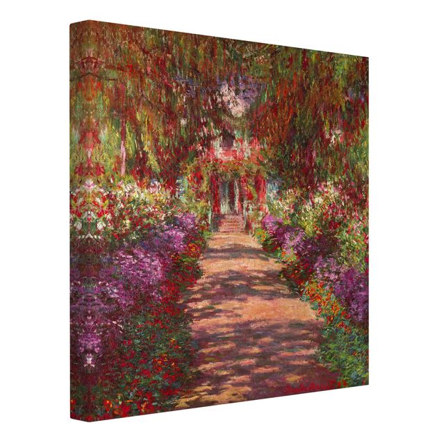 Wanddeko Flur Claude Monet - Weg in Monets Garten in Giverny