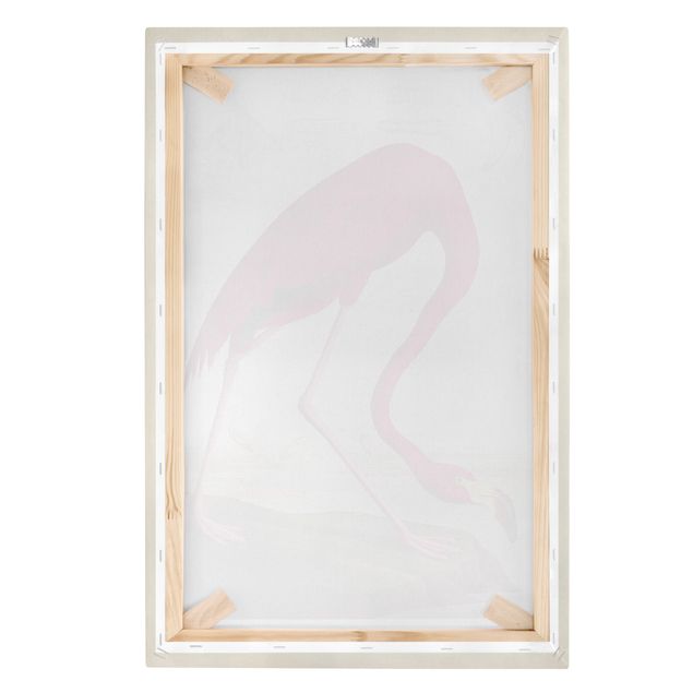 Wanddeko pink Vintage Lehrtafel Amerikanischer Flamingo