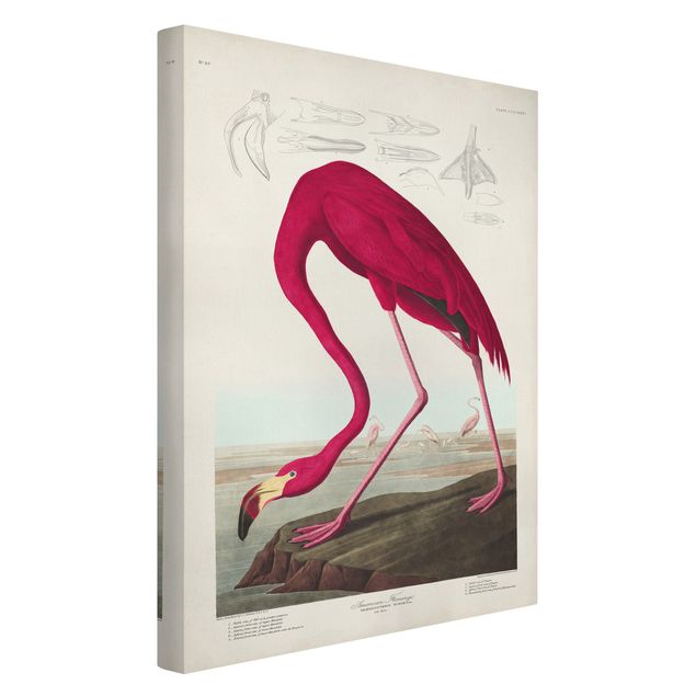 Wanddeko Esszimmer Vintage Lehrtafel Amerikanischer Flamingo