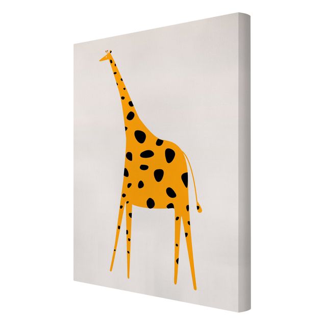 Wanddeko Babyzimmer Gelbe Giraffe