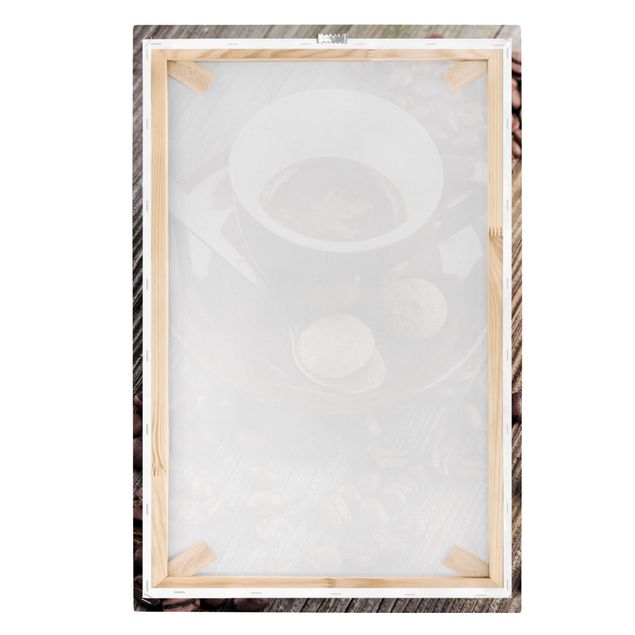 Wohndeko Fotografie Kaffeetasse mit Kaffeebohnen