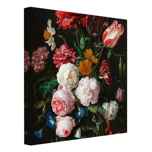 Wanddeko Blume Jan Davidsz de Heem - Stillleben mit Blumen in einer Glasvase