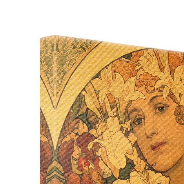 Wanddeko Flur Alfons Mucha - Blume