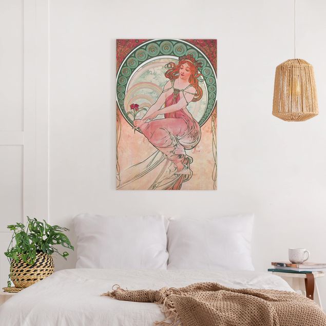 Wanddeko Schlafzimmer Alfons Mucha - Vier Künste - Die Malerei