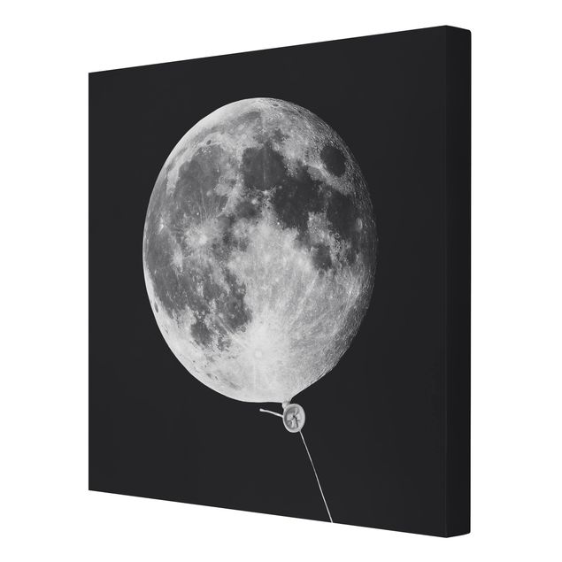 Wanddeko Büro Luftballon mit Mond
