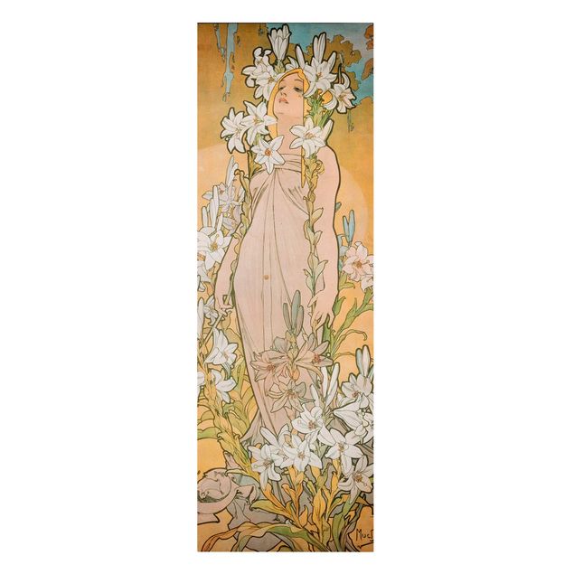 Wanddeko Flur Alfons Mucha - Die Lilie