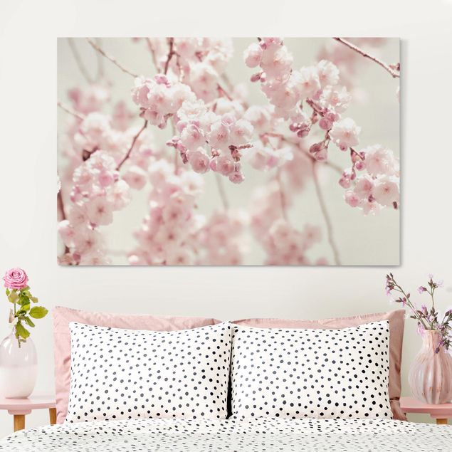 Wanddeko Wohnzimmer Kirschblütentanz
