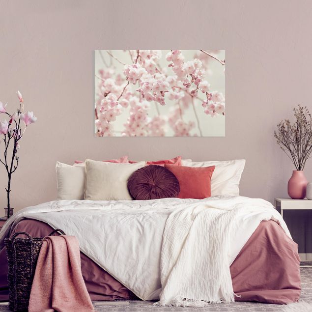 Wanddeko Schlafzimmer Kirschblütentanz