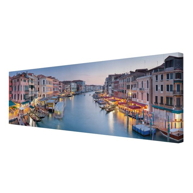 Wanddeko Esszimmer Abendstimmung auf Canal Grande in Venedig