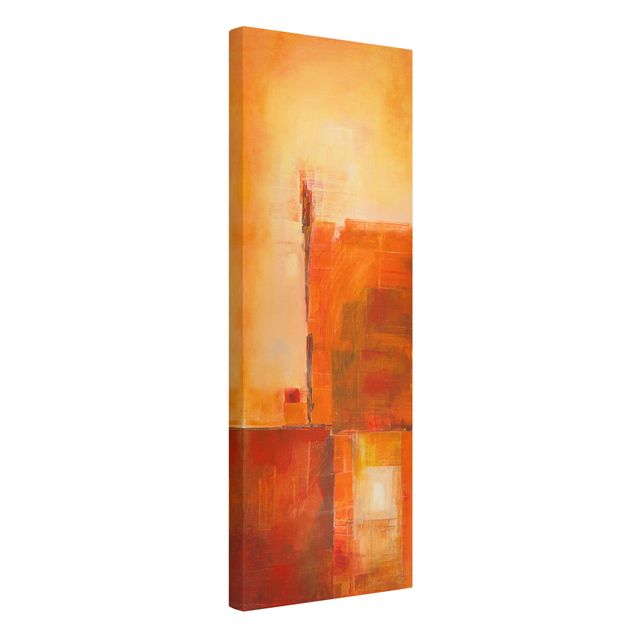 Wanddeko Esszimmer Abstrakt Orange Braun
