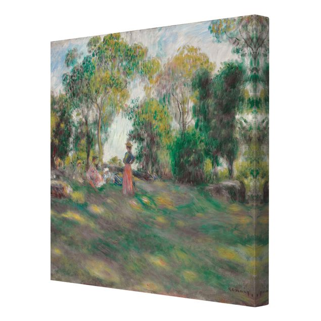 Wanddeko Büro Auguste Renoir - Landschaft mit Figuren