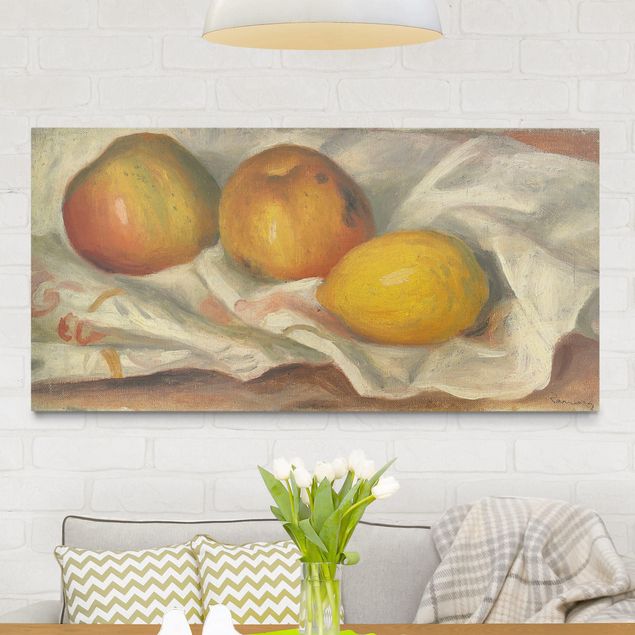 Wanddeko Küche Auguste Renoir - Äpfel und Zitrone