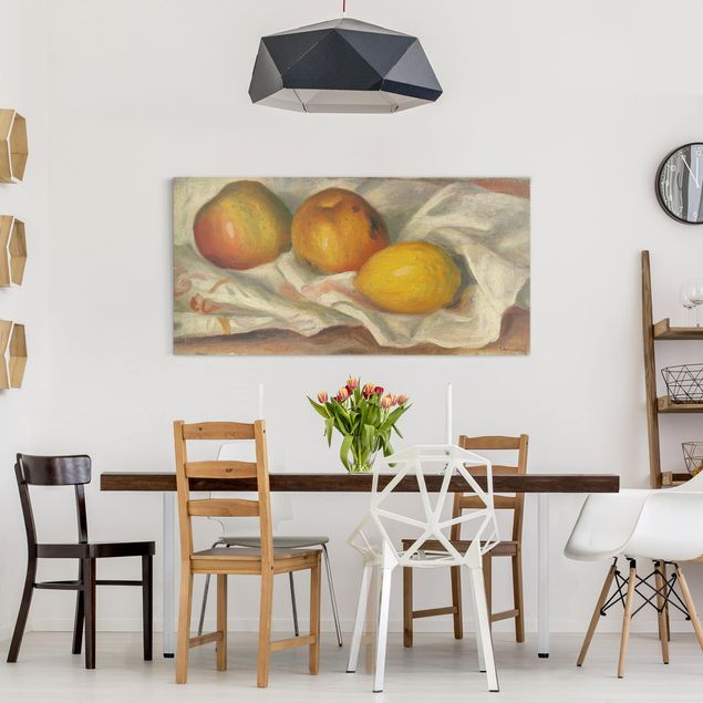 Deko Botanik Auguste Renoir - Äpfel und Zitrone