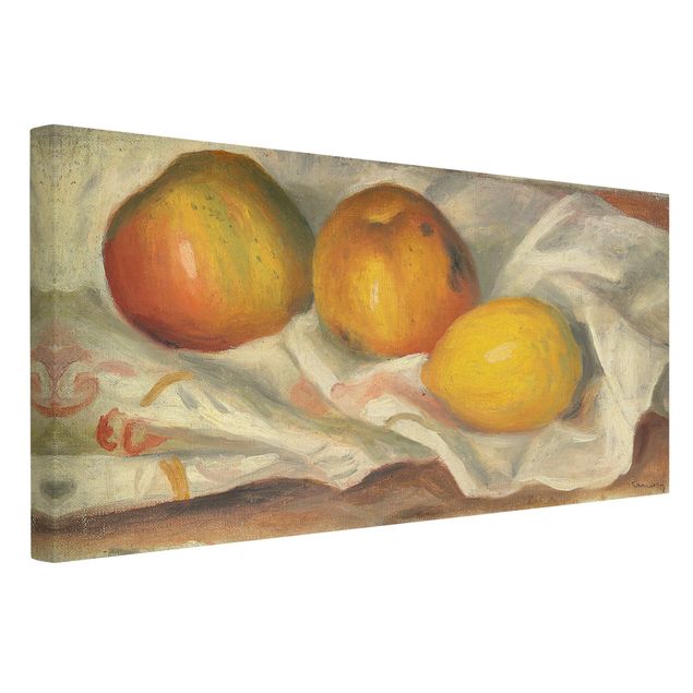 Wanddeko gelb Auguste Renoir - Äpfel und Zitrone