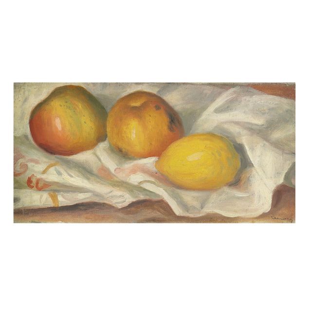 Wanddeko Esszimmer Auguste Renoir - Äpfel und Zitrone