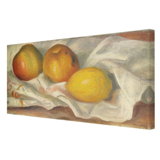 Wanddeko Büro Auguste Renoir - Äpfel und Zitrone