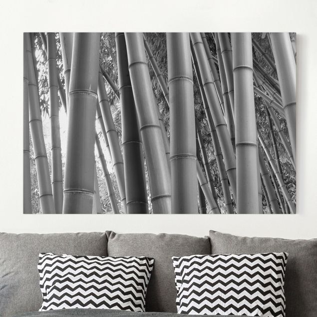 Wanddeko Wohnzimmer Bamboo