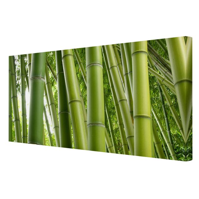 Leinwand Bambus Bamboo Trees
