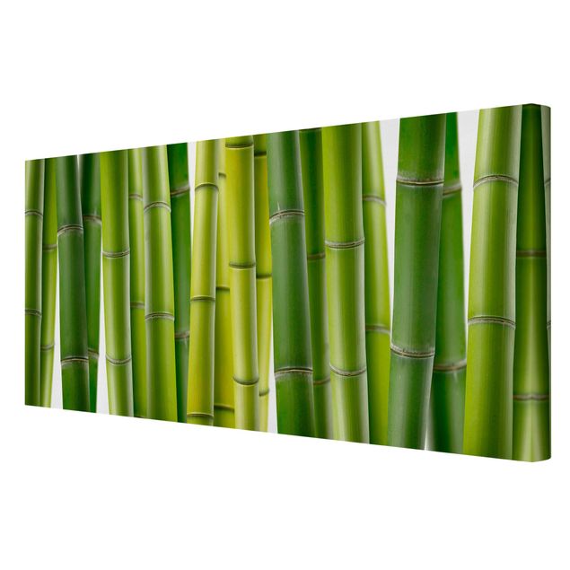 Wanddeko Büro Bambuspflanzen