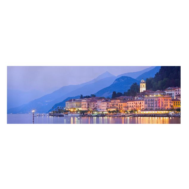 Italien Bilder auf Leinwand Bellagio am Comer See