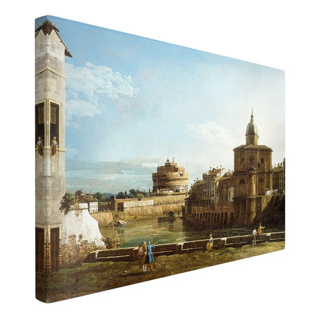 Wanddeko Schlafzimmer Bernardo Bellotto - Ansicht Roms am Ufer