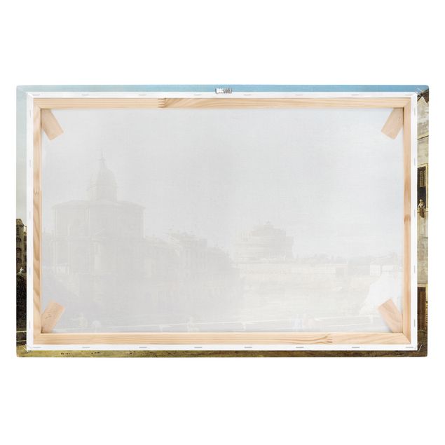Post Impressionismus Bilder Bernardo Bellotto - Ansicht Roms am Ufer