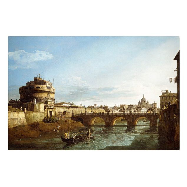 Wanddeko Flur Bernardo Bellotto - Ansicht Roms in Richtung Westen