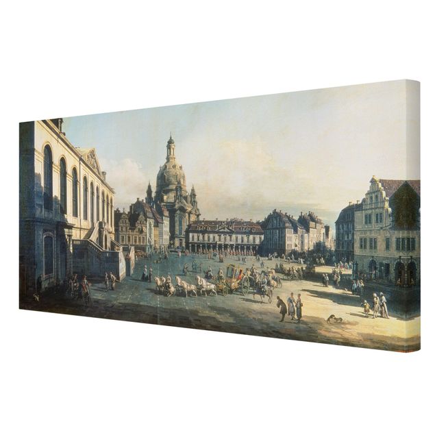 Leinwandbilder Dresden Bernardo Bellotto - Der Neue Markt in Dresden