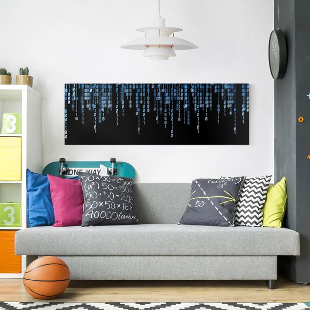 Wanddeko Schlafzimmer Binärischer Code